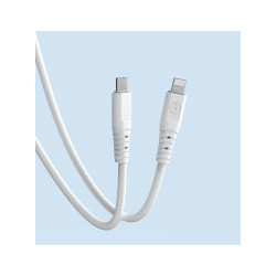 iPhone laadimiskaabel.Dudao USB Type C,lightning 6A 65W,1M valge