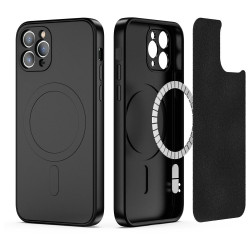 iPhone 11 pro max.black silicone case Magsafe.